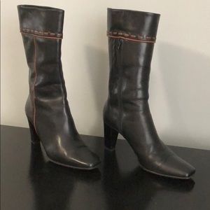 Amalfi Black leather boots